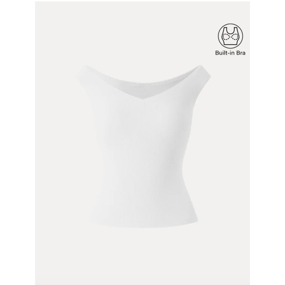 OGL PLANTIVE Essential V-neck New Airy Bra Top SIZE S